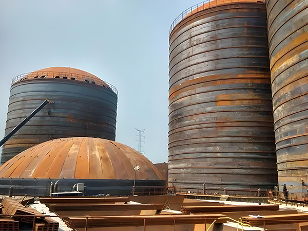 弓长岭焦粉钢板仓